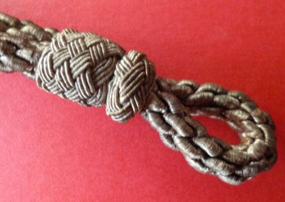 Third Reich : Deutscher Luftsportverband (DLV) Officer's Silver-wire Chin-strap. — image 2