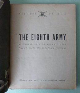 Book : 'The Eighth Army, 1941 to 1943'.