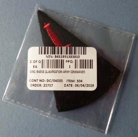 Army Qualified Commando Shoulder-flash in Original Issue Packet. — image 3