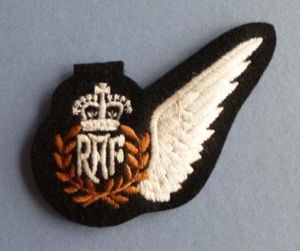 Royal Air Force Aircrew Queen's crown Half-wing.