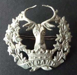 Gordon Highlanders Cap Badge.