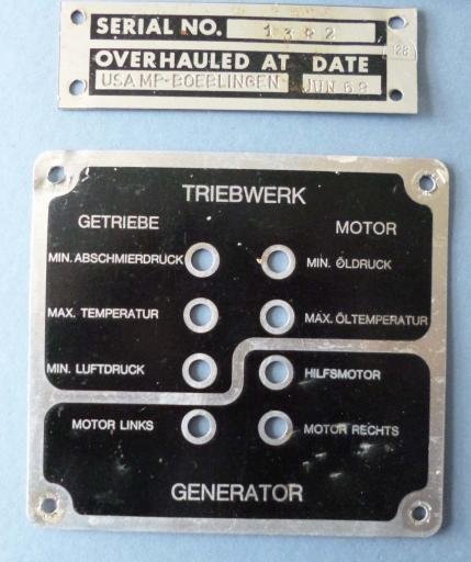 USA : Three Aluminium Plaques from Military Vehicles. — image 3