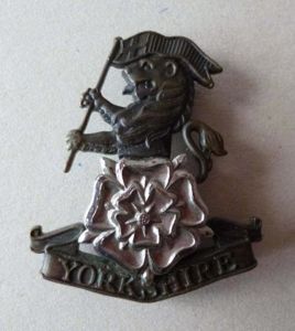 Yorkshire Regiment Officers' cap badge.