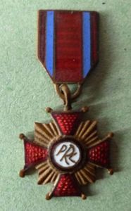 Poland : Cross of Merit (Krzyz Zaslugi) 1st Class Enameled …
