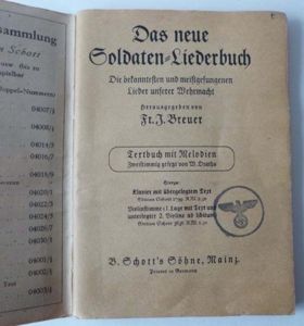 Third Reich : 'Das Neue Soldaten Liederbuch' - The New …