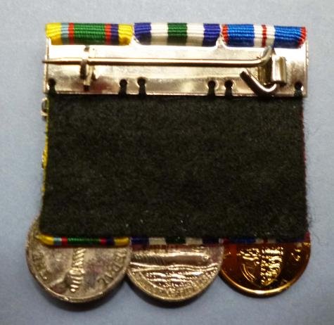 Mounted Miniature Trio of EiiR Medals. — image 2
