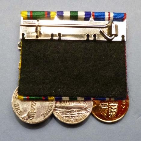 Mounted Miniature Trio of EiiR Medals. — image 3