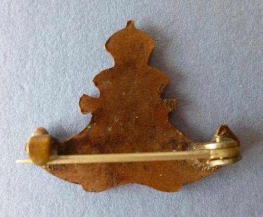 Royal Artillery small King's crown Brooch Badge. 20mm high — image 2