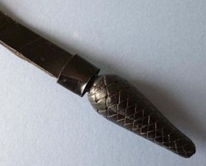 British Army Officer's Infantry-pattern Black Patent-leather Sword-knot.