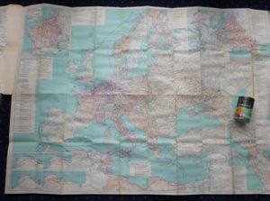 Large Folding Map entitled 'The Military Operations in Europe 1939 …
