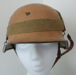 Third Reich : Wehrmacht M40 Camouflaged Steel Helmet complete with …