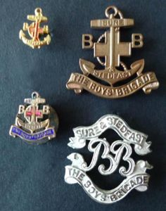 Boys' Brigade group of four vintage badges.