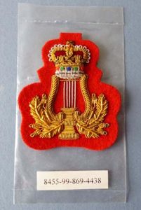 Army Bandmaster / Bandsman's No 1 Dress Armbadge.