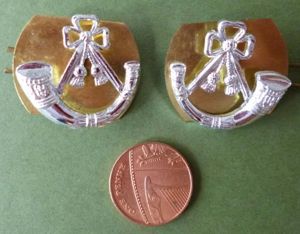 Light Infantry Brigade matched pair of Other-ranks Collar badges.