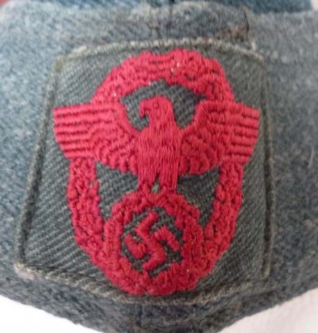 Third Reich : Feuerlöschpolizei (Fire-Service Police) Field-cap for Female Personnel. — image 3