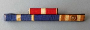 Austria : Post-war Four-medal Ribbon Bar with Miniature Red Cross …
