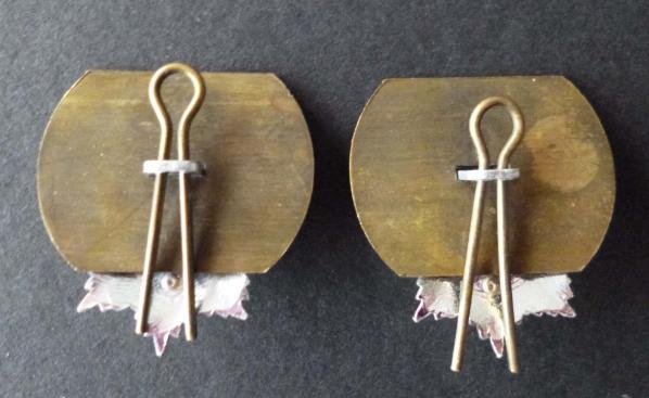 Pair of Royal Corps of Transport (Queen's crown) Staybrite Collar Badges. — image 2