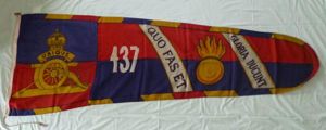 Royal Artillery Unit Pennant (King's crown) - 437 Heavy Anti-Aircraft …