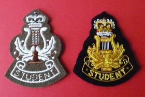 Royal Mlitary School of Music 'Student' Bandmaster Badges.
