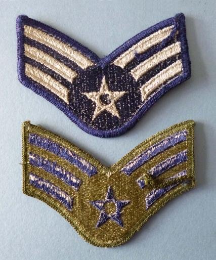 USA : USAF Senior Airman's Rank Arm Badges for Service Dress and Fatigues. — image 2