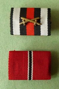 Third Reich : Two Pin-back Single Ribbon-bars.