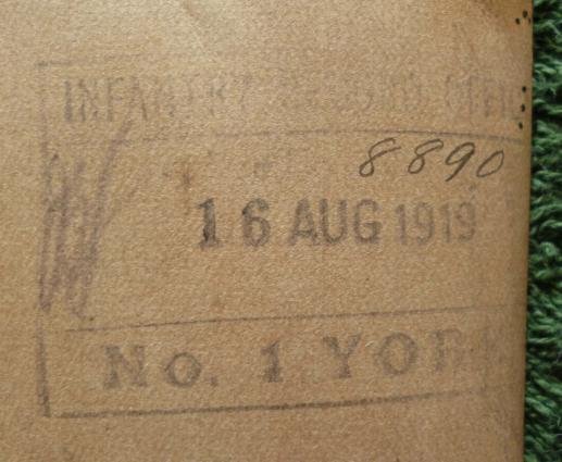 Original 1918 Honourable Discharge Certificate to 22/741 Company Sergeant Major Joseph Boxx, Northumberland Fusiliers. — image 3