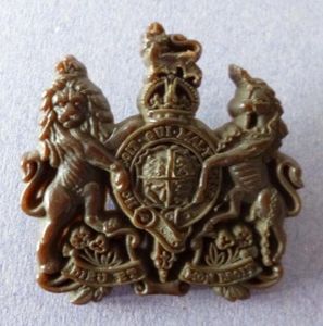 WW2 General Service Corps Plastic War-economy Cap Badge.