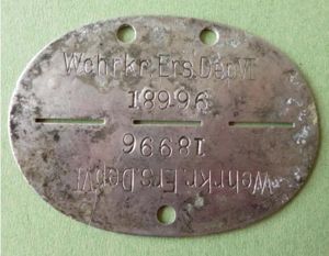 Third Reich : Wehrmacht / Heer Identity Disc.