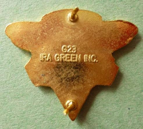 USA : Army 95th Infantry Division ' Iron Men of Metz' enamelled distinctive lapel badge. — image 2