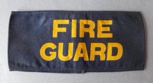 WW2 Air Raid Precautions / Civil Defence 'Fire Guard' printed …