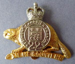 Canada : Royal 22nd Regiment (Regiment Canadien Francais) cap badge …