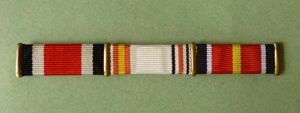 Spain : Post-war three-ribbon bar for a veteran of the …
