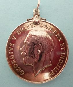 1914-18 Silver War Medal Fitted with a Suspender-ring, named to …