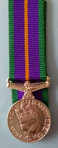 Miniature Accumulated Campaign Service Medal (EiiR).