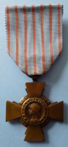 France : Combatants Cross (Croix du Combattant).