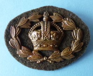 Regimental Quartermaster Sergeant (RQMS) King's Crown Arm Badge.