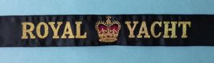 Royal Navy Ship's Cap-tally 'Royal Yacht'.