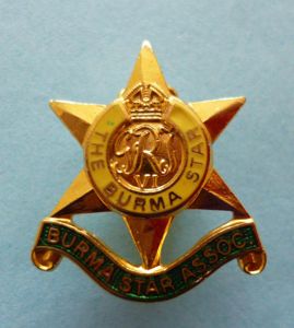 Burma Star Association Members Lapel-badge.