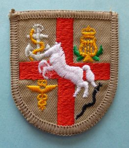 Royal Army Medical Corps (RAMC) 32 Field Hospital Formation-sign / …