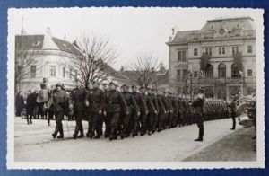 Third Reich : Postcard / Photograph of Army March-past.
