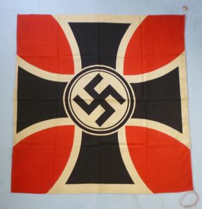 Third Reich : NS-Reichskriegerbund Flag (120cms x 120cms).