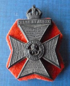 The King's Royal Rifle Corps WW2 Plastic War-economy Cap-badge.