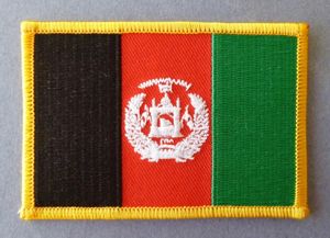 Afghanistan : Army Afghan National-flag Shoulder-patch.