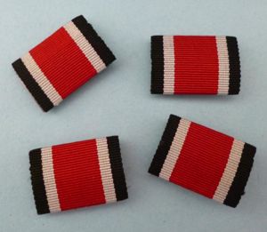 Third Reich :Pin-back Single Iron Cross 2nd Class Ribbon-bars.