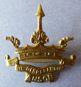 COPY : The 8th (Anson) Battalion, Royal Naval Division Cap-badge.