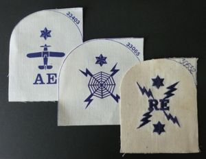 Royal Navy Group of Three Trade-badges for the White Rig.