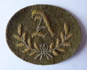 Army 'A' Grade Proficiency Trade Qualification Arm-badge.