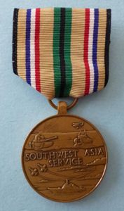 USA : Southwest Asia Service Medal (Operation Desert Storm).