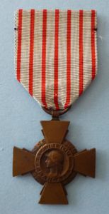 France : Combatants Cross (Croix du Combattant).