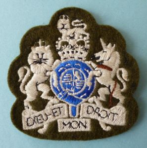 Regimental Sergeant Major (RSM) Machine-embroidered Queen's crown Rank-badge.